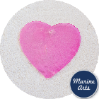 8552P - Capiz Heart -  Pink 60mm - Single Drilled Hole - Project Pack